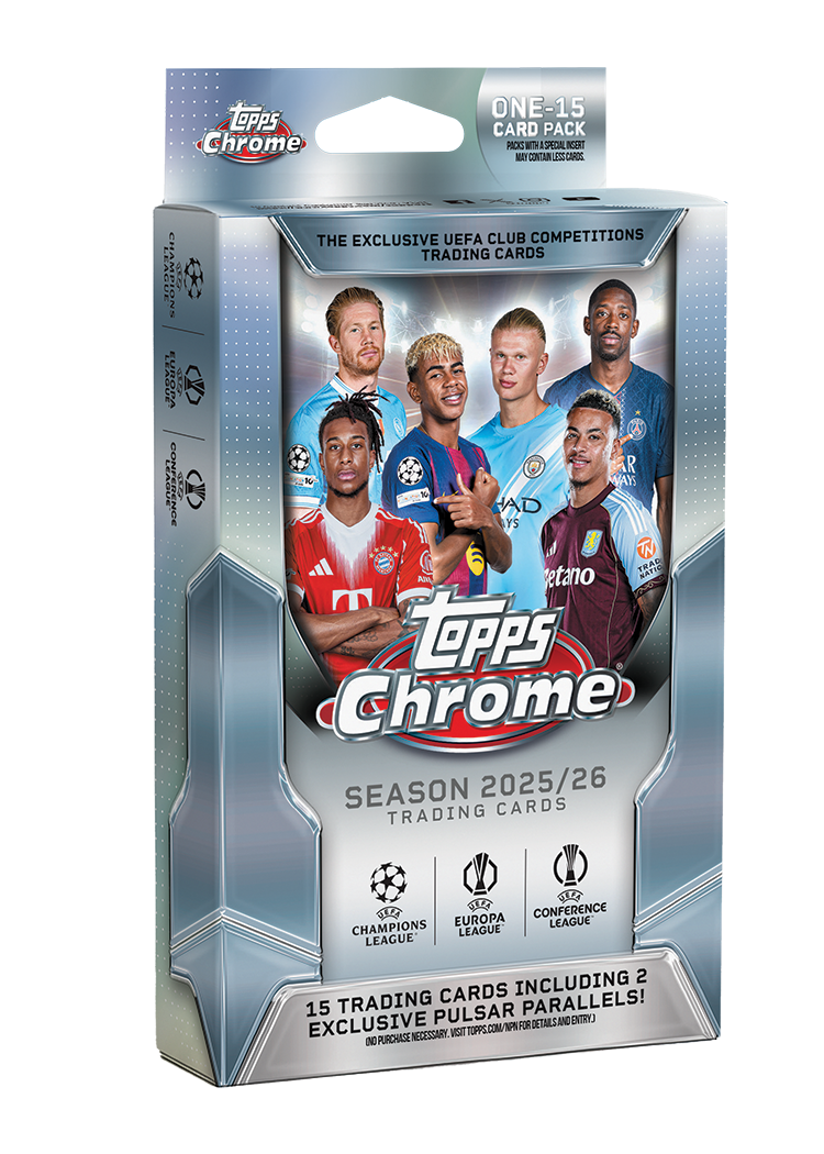 Topps Chrome UEFA Club Competitions 2025/26 Hanger Box