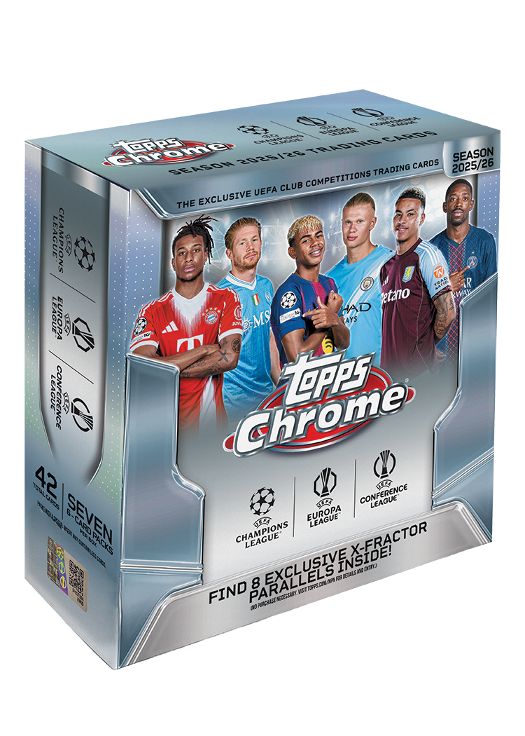 Topps Chrome UEFA Club Competitions 2025/26 Mega Box