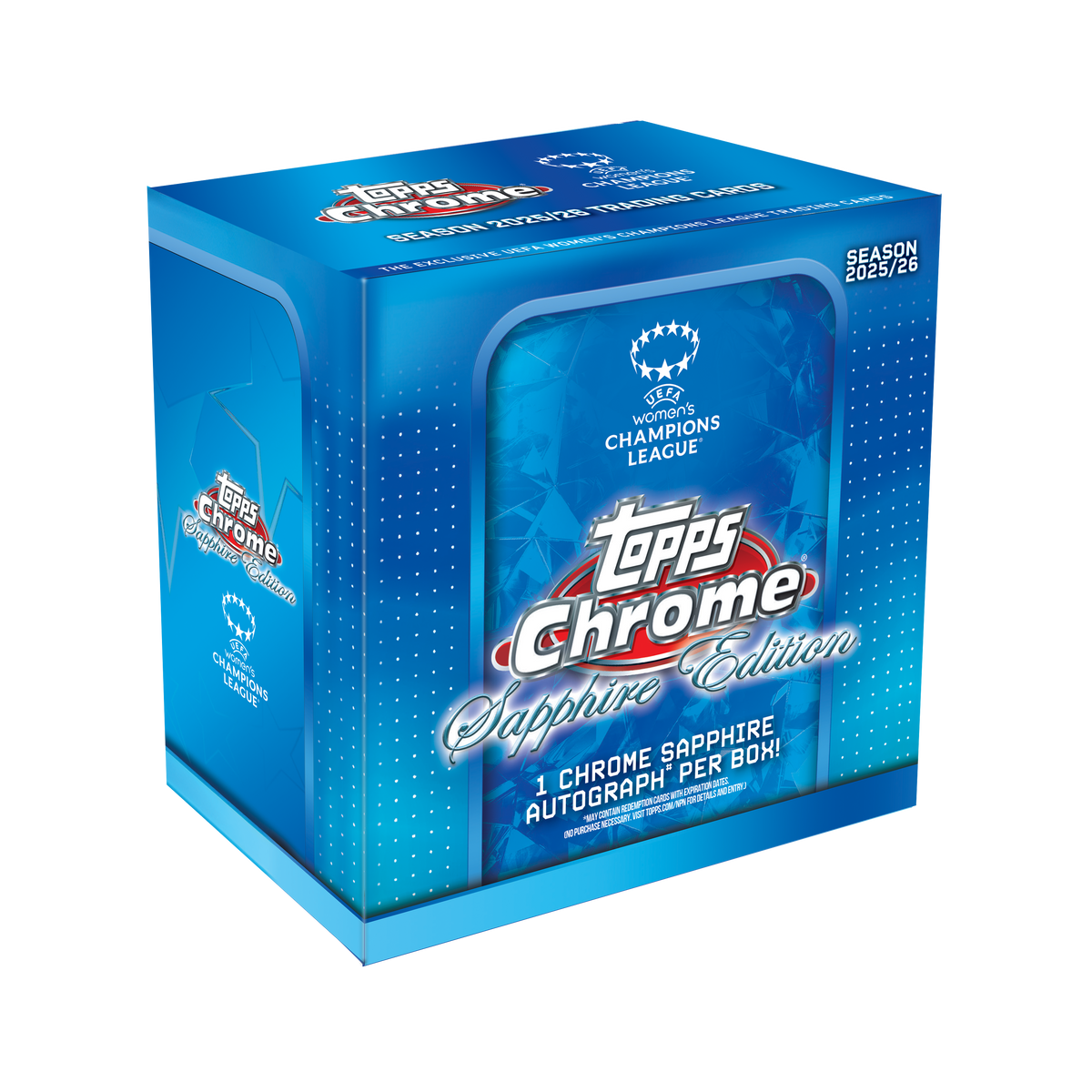 Topps UWCL Women's Chrome 2026 Sapphire Hobby Box